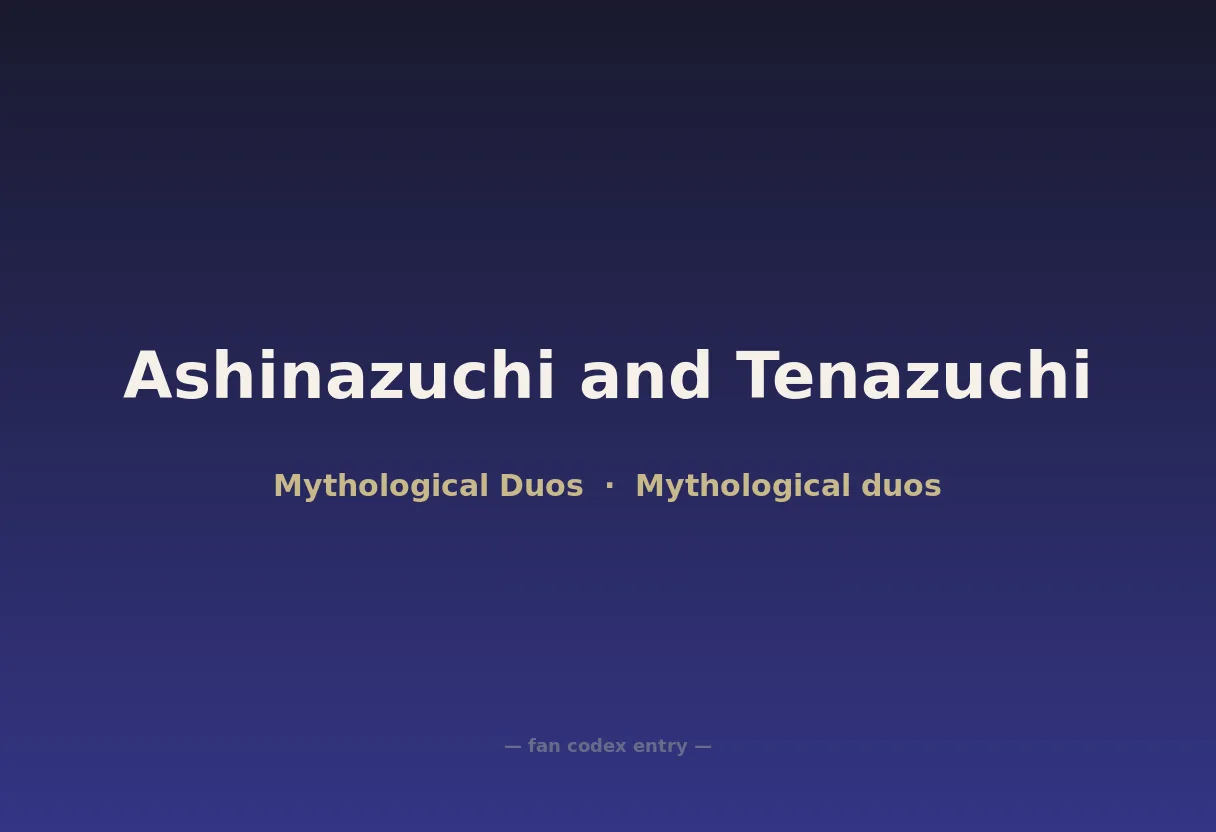 Ashinazuchi and Tenazuchi